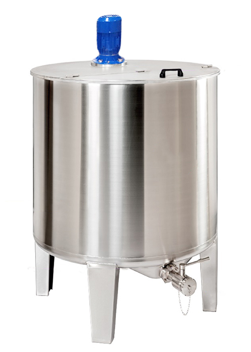 CUVE INOX DEMI-COUVERCLE - 500 à 1900 L
