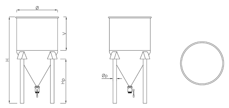 Schéma technique des dimensions - Modèle ICILTC