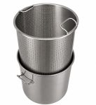  CUVE INOX option panier perforé - 50 Litres 